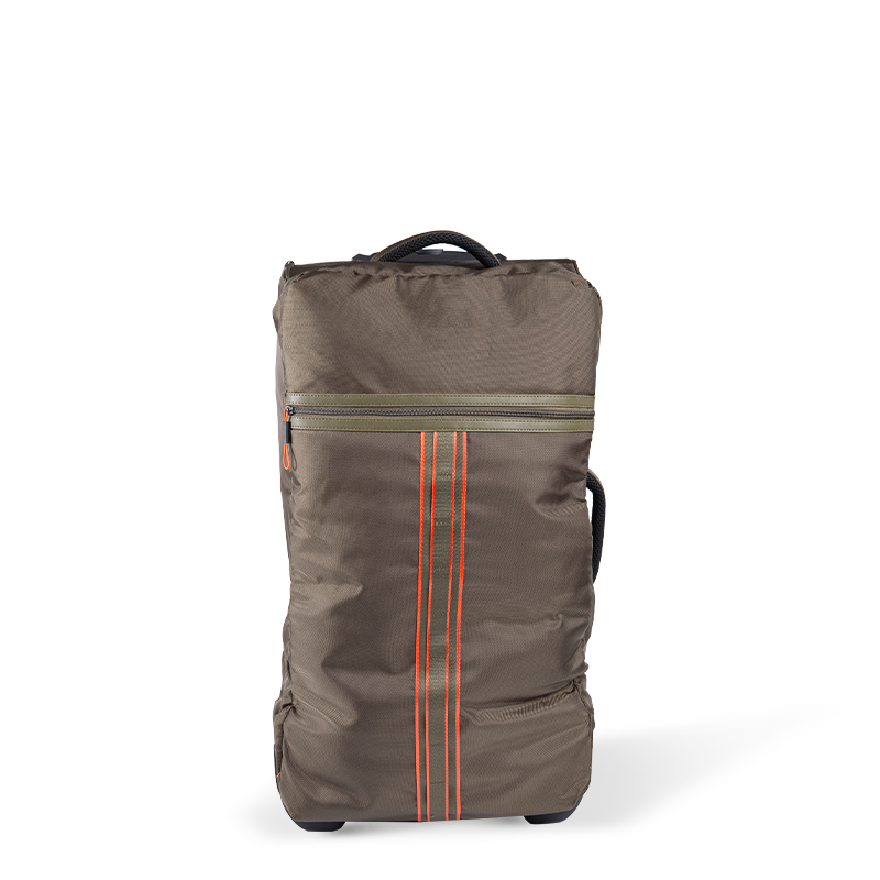 Olive Green Hard-Shell Medium Checked Luggage