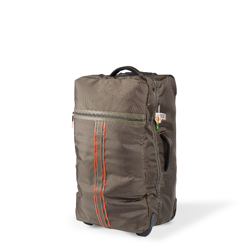 Olive Green Hard-Shell Medium Checked Luggage