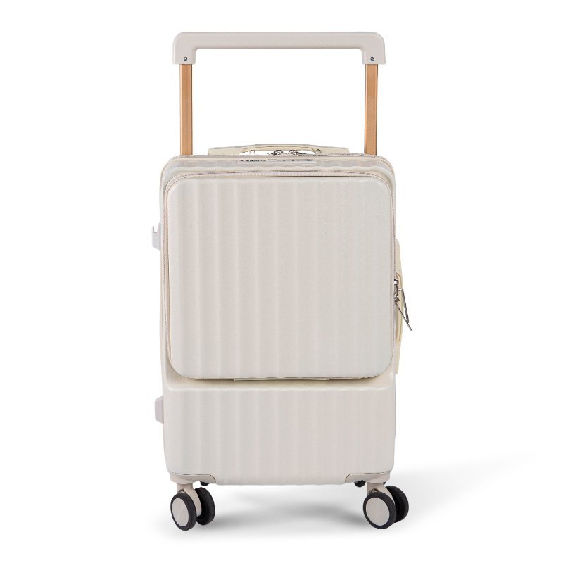 SGG Trolley Luggage with Five Wheels, Large Capacity, Front Opening, Sturdy, Silent, Fashionable Travel Luggage