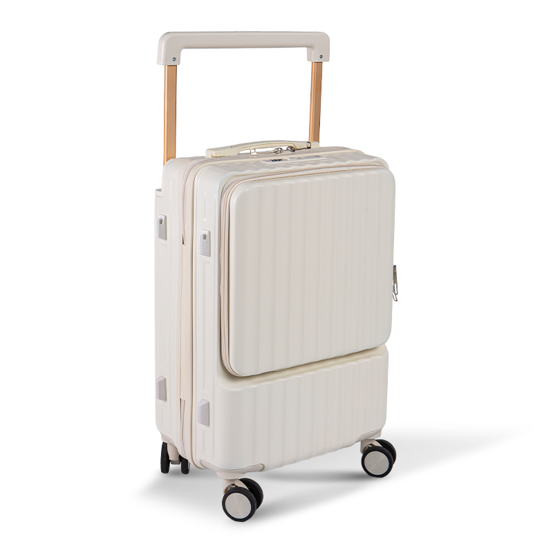 SGG Trolley Luggage with Five Wheels, Large Capacity, Front Opening, Sturdy, Silent, Fashionable Travel Luggage