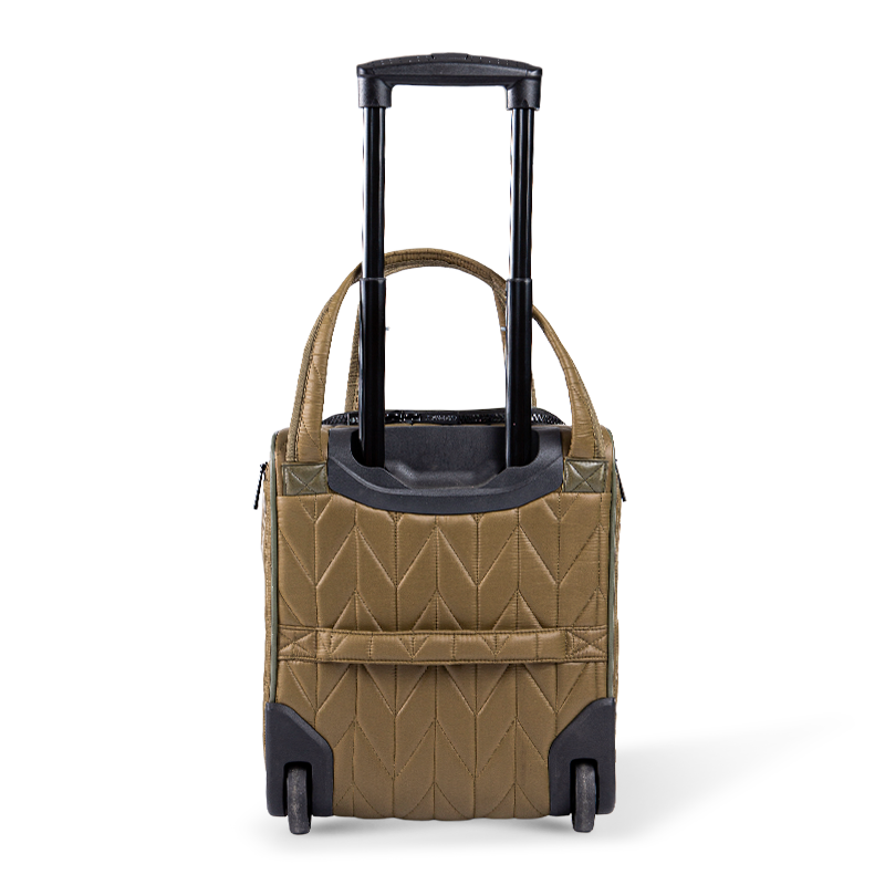 V-Shaped Quilted Parachute Nylon Luggage Set