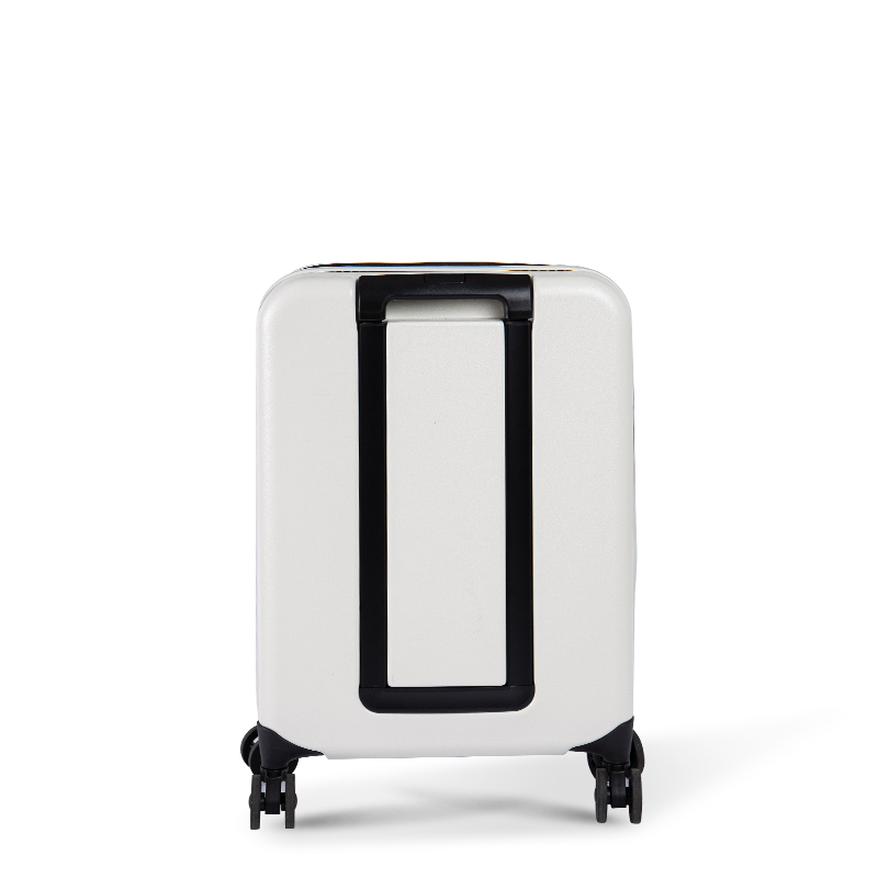 White Hard Expandable Carry-On Luggage