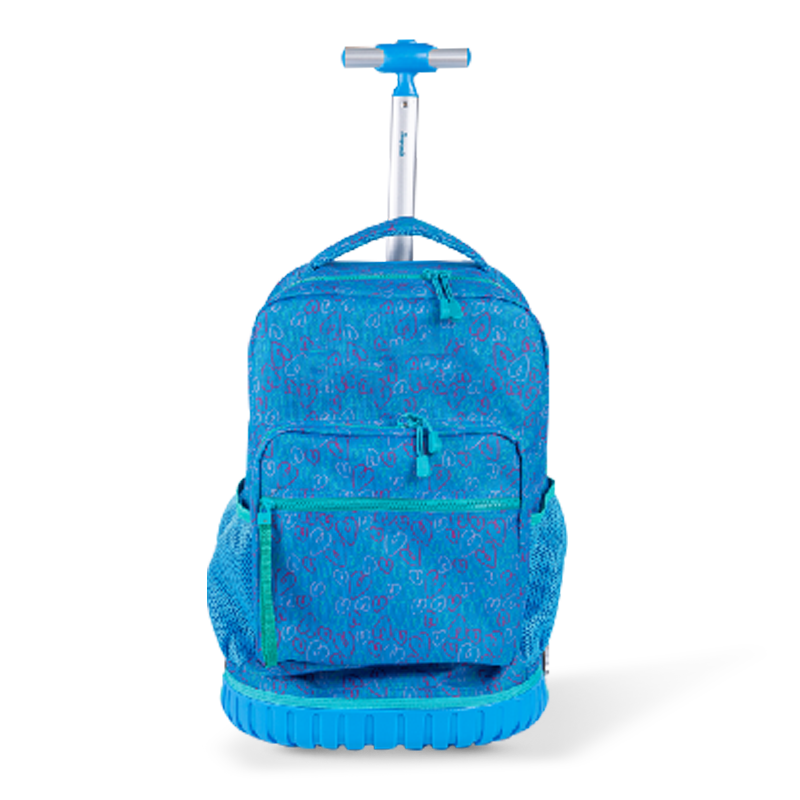 Climbing-Friendly Unisex Luggage Backpack with Spine Protection for Teenagers, Lightweight Rolling Backpack with Lunch Box