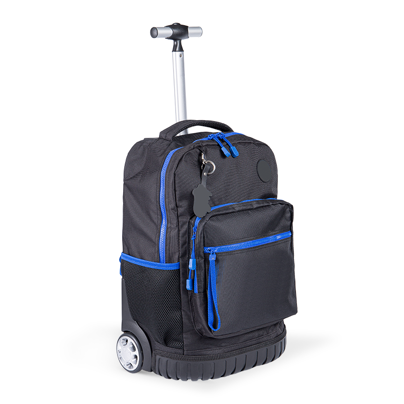 Climbing-Friendly Unisex Luggage Backpack with Spine Protection for Teenagers, Lightweight Rolling Backpack with Lunch Box