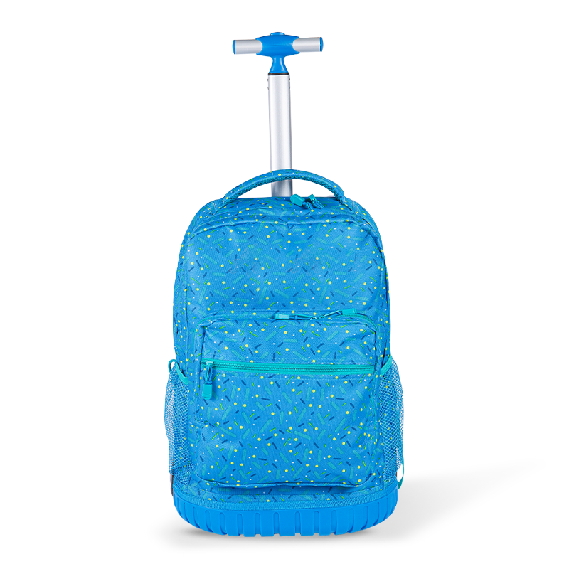 Climbing-Friendly Unisex Luggage Backpack with Spine Protection for Teenagers, Lightweight Rolling Backpack with Lunch Box