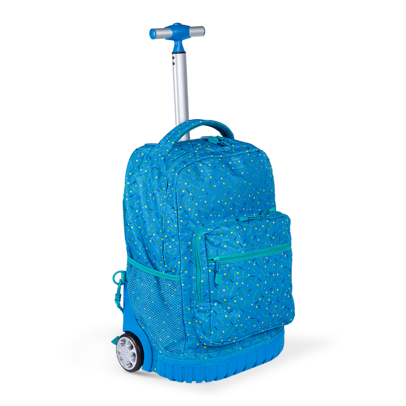 Climbing-Friendly Unisex Luggage Backpack with Spine Protection for Teenagers, Lightweight Rolling Backpack with Lunch Box