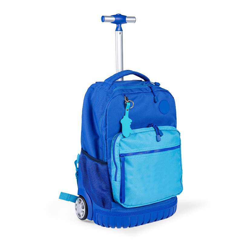 Climbing-Friendly Unisex Luggage Backpack with Spine Protection for Teenagers, Lightweight Rolling Backpack with Lunch Box
