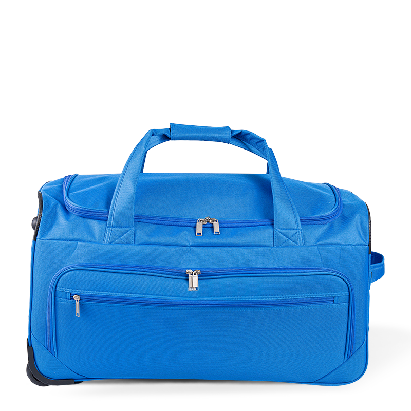 Lightweight portable travel trolley bag for women large capacity waterproof storage luggage bag foldable