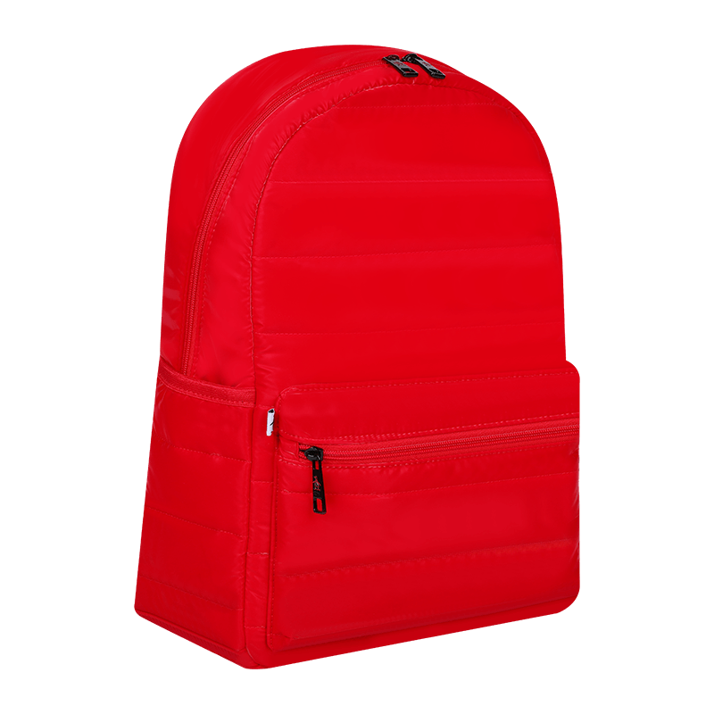 Customized Logo Lightweight Recycled Pet Rpet Nylon Quilted Fluffy 15L Women's Regular Backpack