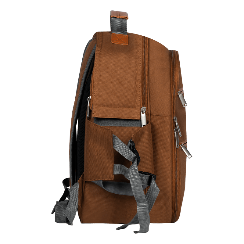 Classic Style Picnic Backpack Set, Suitable for 4 Insulated Refrigeration Rooms, Wine Bottle Racks, Wool Blankets, Tableware, Food Packaging