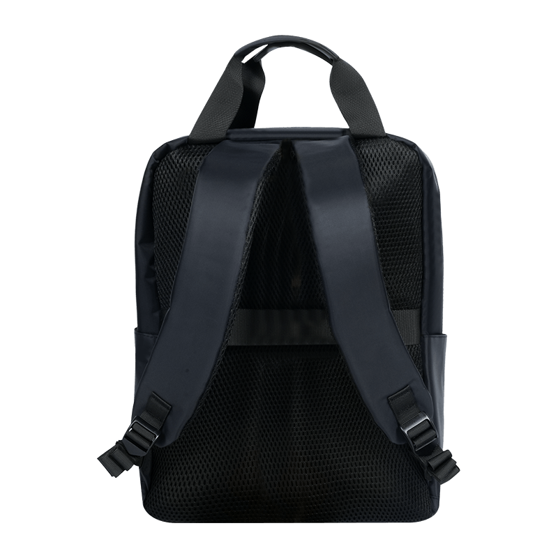 Multi functional fashion custom logo waterproof notebook backpack breathable shoulder strap polyurethane lining zipper seal