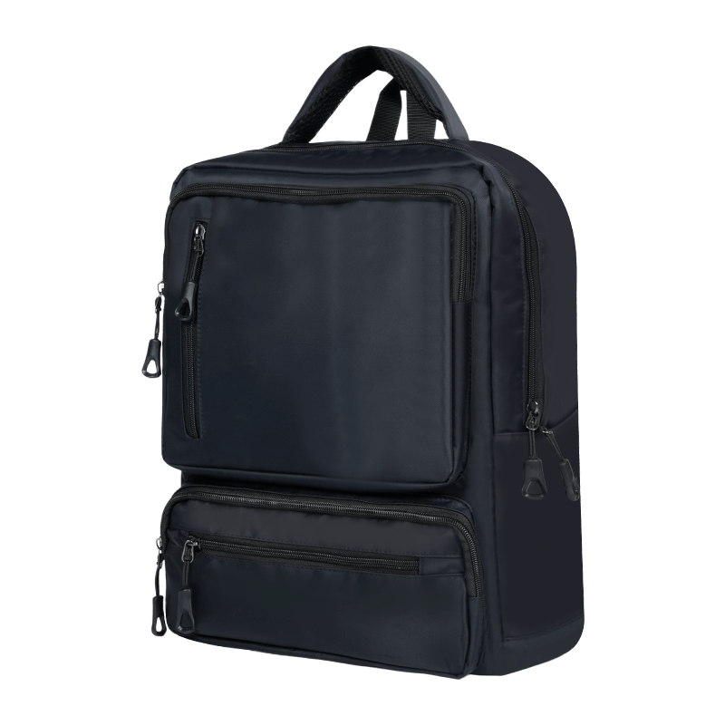 Multi functional fashion custom logo waterproof notebook backpack breathable shoulder strap polyurethane lining zipper seal