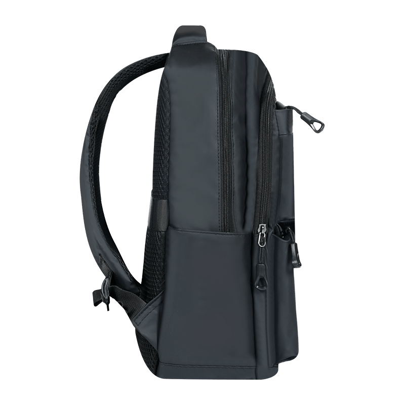 Fashionable men's business backpack, casual travel laptop bag with USB, waterproof Oxford material, large capacity