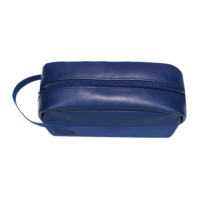 Stationery bag, cosmetics and makeup bag, rectangular PU cosmetics storage bag, business travel makeup bag