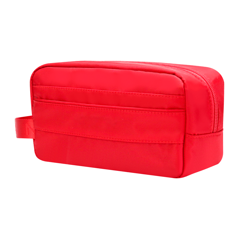 Red pencil case creative multifunctional double-layer pencil case with handle