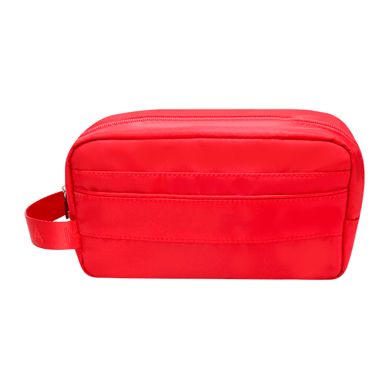 Red pencil case creative multifunctional double-layer pencil case with handle