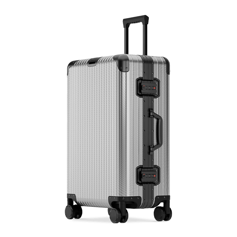All-Aluminum-Magnesium Alloy Luggage With Universal Wheels And Combination Lock, Large Capacity Carry-On Travel Suitcase