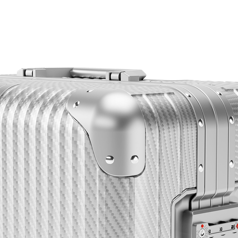 All-Aluminum-Magnesium Alloy Luggage With Universal Wheels And Combination Lock, Large Capacity Carry-On Travel Suitcase
